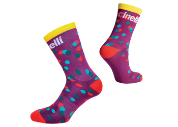 cinelli Caleido Dots Purple Socks